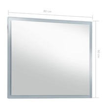 Carica l&#39;immagine nel visualizzatore di Gallery, Specchio da Parete a LED per Bagno 80x60 cm