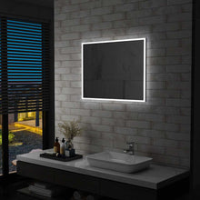 Carica l&#39;immagine nel visualizzatore di Gallery, Specchio da Parete a LED per Bagno 80x60 cm