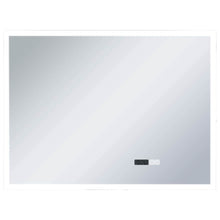Carica l&#39;immagine nel visualizzatore di Gallery, Specchio LED Bagno con Sensore Tattile e Schermo Orario 80x60cm