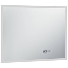Carica l&#39;immagine nel visualizzatore di Gallery, Specchio LED Bagno con Sensore Tattile e Schermo Orario 80x60cm