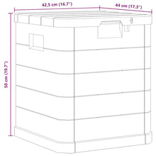 Carica l&#39;immagine nel visualizzatore di Gallery, Bauletto da Giardino 90 L Marrone