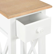 Load image into Gallery viewer, Mobiletto Bianco 27x27x65,5 cm in Legno di Pino