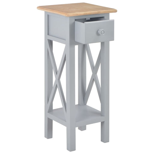 Mobiletto Grigio 27x27x65,5 cm in Legno