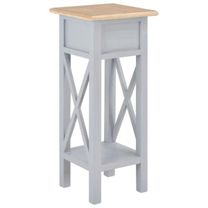 Mobiletto Grigio 27x27x65,5 cm in Legno