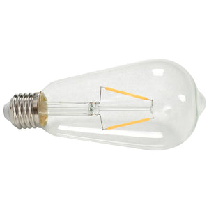 Faretti 2 pz con Lampadine a Incandescenza 2 W Nero E27