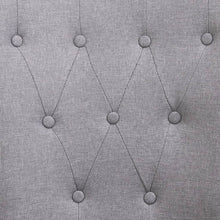 Carica l&#39;immagine nel visualizzatore di Gallery, Sedia da Pranzo con Braccioli Grigio Chiaro in Tessuto