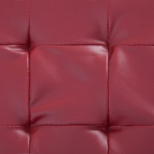 Load image into Gallery viewer, Cassapanca Pouf 87,5 cm Rosso Vino in Similpelle