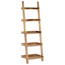 Carica l&#39;immagine nel visualizzatore di Gallery, Libreria scaffale a scala 75x37x205 cm in Mango