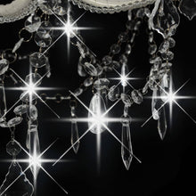 Charger l&#39;image dans la galerie, Candelabro a 2 Livelli Bianco 15 Lampadine
