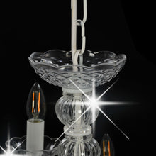 Charger l&#39;image dans la galerie, Candelabro a 2 Livelli Bianco 15 Lampadine