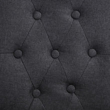 Charger l&#39;image dans la galerie, Sedie da Pranzo 2 pz Grigio Scuro in Tessuto