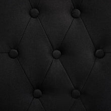 Carica l&#39;immagine nel visualizzatore di Gallery, Sedie da Pranzo 2 pz Nere in Tessuto
