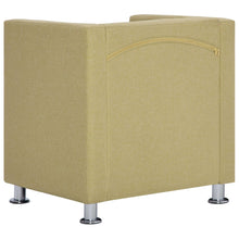 Load image into Gallery viewer, Poltrona a Cubo Verde in Tessuto