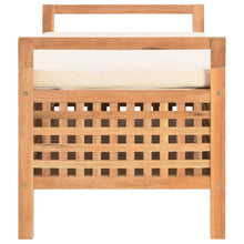 Load image into Gallery viewer, Cassapanca 93x49x49 cm in Legno Massello di Noce