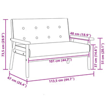 Carica l&#39;immagine nel visualizzatore di Gallery, Divano a 2 Posti Nero in Similpelle
