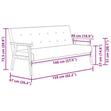 Carica l&#39;immagine nel visualizzatore di Gallery, Divano a 3 Posti Nero in Similpelle