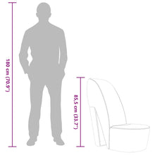 Load image into Gallery viewer, Poltrona a Forma di Scarpa con Tacco in Similpelle Grigia