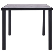 Indlæs billede til gallerivisning Tavolo da Pranzo Nero e Grigio Cemento 200x100x75 cm in MDF