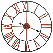 Carica l&#39;immagine nel visualizzatore di Gallery, Orologio da Parete in Metallo 58 cm Rosso