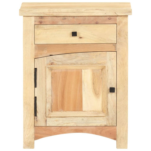 Mobiletto con Anta e Cassetto 40x30x50 cm in Legno Massello di Recupero