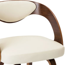 Charger l&#39;image dans la galerie, Sedie da Pranzo 2 pz Crema in Legno Piegato e Similpelle