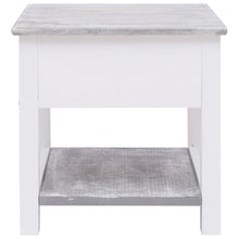Load image into Gallery viewer, Mobiletto Grigio e Bianco 40x40x40 cm in Legno di Paulownia