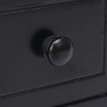 Carica l&#39;immagine nel visualizzatore di Gallery, Tavolino Nero 40x40x40 cm in Legno di Paulownia