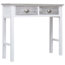 Carica l&#39;immagine nel visualizzatore di Gallery, Tavolo Consolle Grigio 90x30x77 cm in Legno
