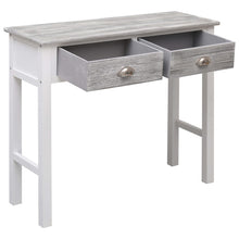 Carica l&#39;immagine nel visualizzatore di Gallery, Tavolo Consolle Grigio 90x30x77 cm in Legno
