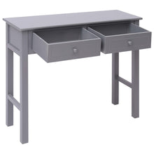 Indlæs billede til gallerivisning Tavolo Consolle Grigio 90x30x77 cm in Legno