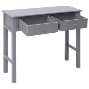 Tavolo Consolle Grigio 90x30x77 cm in Legno