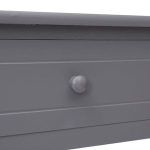 Tavolo Consolle Grigio 90x30x77 cm in Legno