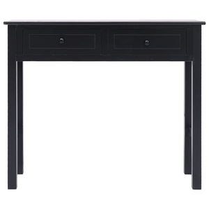 Tavolo Consolle Nero 90x30x77 cm in Legno