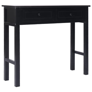 Tavolo Consolle Nero 90x30x77 cm in Legno