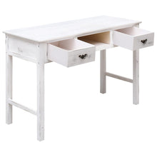 Load image into Gallery viewer, Tavolo Consolle Bianco Anticato 110x45x76 cm in Legno