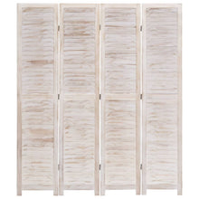 Load image into Gallery viewer, Separè 4 Pannelli Bianco 140x165 cm in Legno