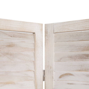 Separè 4 Pannelli Bianco 140x165 cm in Legno
