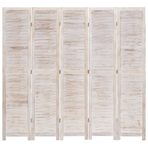 Separè 5 Pannelli 175x165 cm in Legno