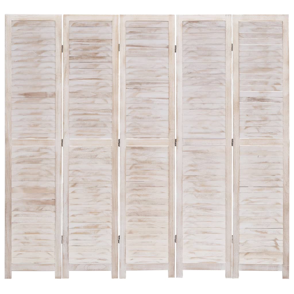 Separè 5 Pannelli 175x165 cm in Legno