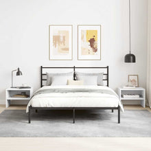 Load image into Gallery viewer, Comodini Bianchi 2 pz 40x30x30 cm Legno Ingegnerizzato