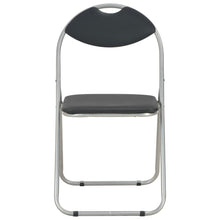Laden Sie das Bild in den Galerie-Viewer, Set 2 pz Sedie da Pranzo Pieghevoli Nere in Similpelle