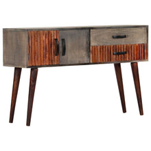 Indlæs billede til gallerivisning Tavolo Consolle Grigio 120x35x75 cm in Massello di Mango Grezzo