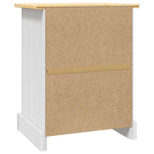 Load image into Gallery viewer, Comodino in Legno di Pino Messicano Corona Bianco 53x39x67 cm