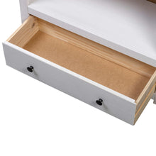 Carica l&#39;immagine nel visualizzatore di Gallery, Libreria Bianca con cassettone 80x35x110 cm in Pino Massello