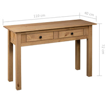Carica l&#39;immagine nel visualizzatore di Gallery, Mobiletto Consolle 110x40x72 cm Legno Massello Pino Panama Range