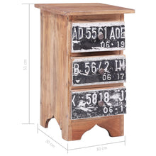 Load image into Gallery viewer, Comodino 30x30x51 cm in Legno Massello di Mogano