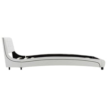 Carica l&#39;immagine nel visualizzatore di Gallery, Letto con Materasso Bianco in Similpelle 90x200 cm
