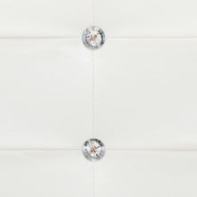Carica l&#39;immagine nel visualizzatore di Gallery, Letto con Materasso Bianco in Similpelle 90x200 cm