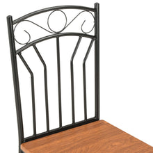 Charger l&#39;image dans la galerie, Set 4 pz Sedie per Sala da Pranzo Marroni in MDF