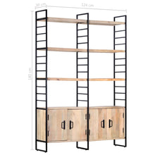 Carica l&#39;immagine nel visualizzatore di Gallery, Libreria a 4 Livelli Legno Massello di Mango 124x30x180 cm